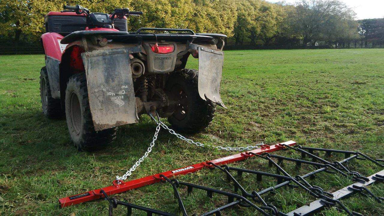 Harrows Steel Chain Harrows Grass Harrows Farm ATV Equestrian Field Spring Tine Harrow 