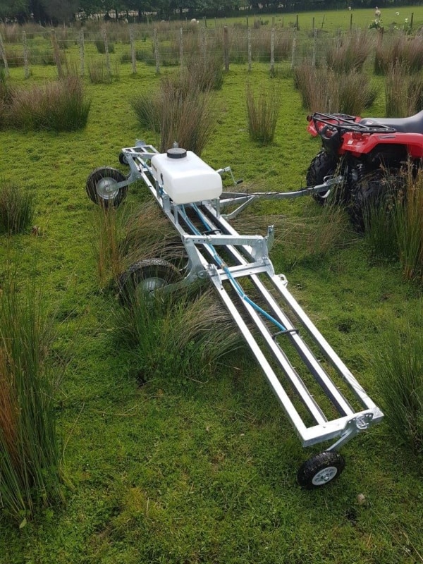 Redback 16ft Weedwiper wiping 4ft high rushes 