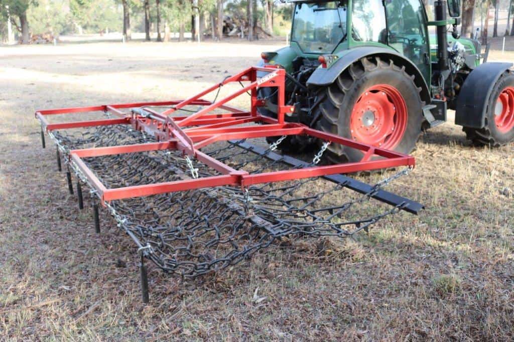 Mounted Chain Harrow/Grass Harrow 3 Meter Manual Fold Heavy Duty Small Tractor 